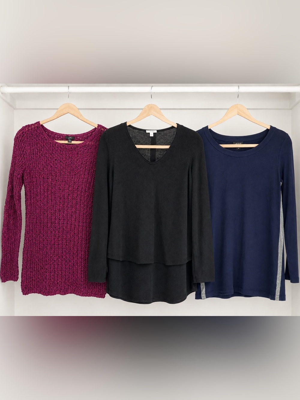 J.Jill Pure Jill XS Long Sleeve Tops Sweater Bundle Lot of 3